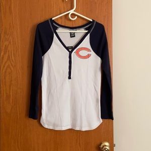 Ladies Chicago Bears waffle knit shirt